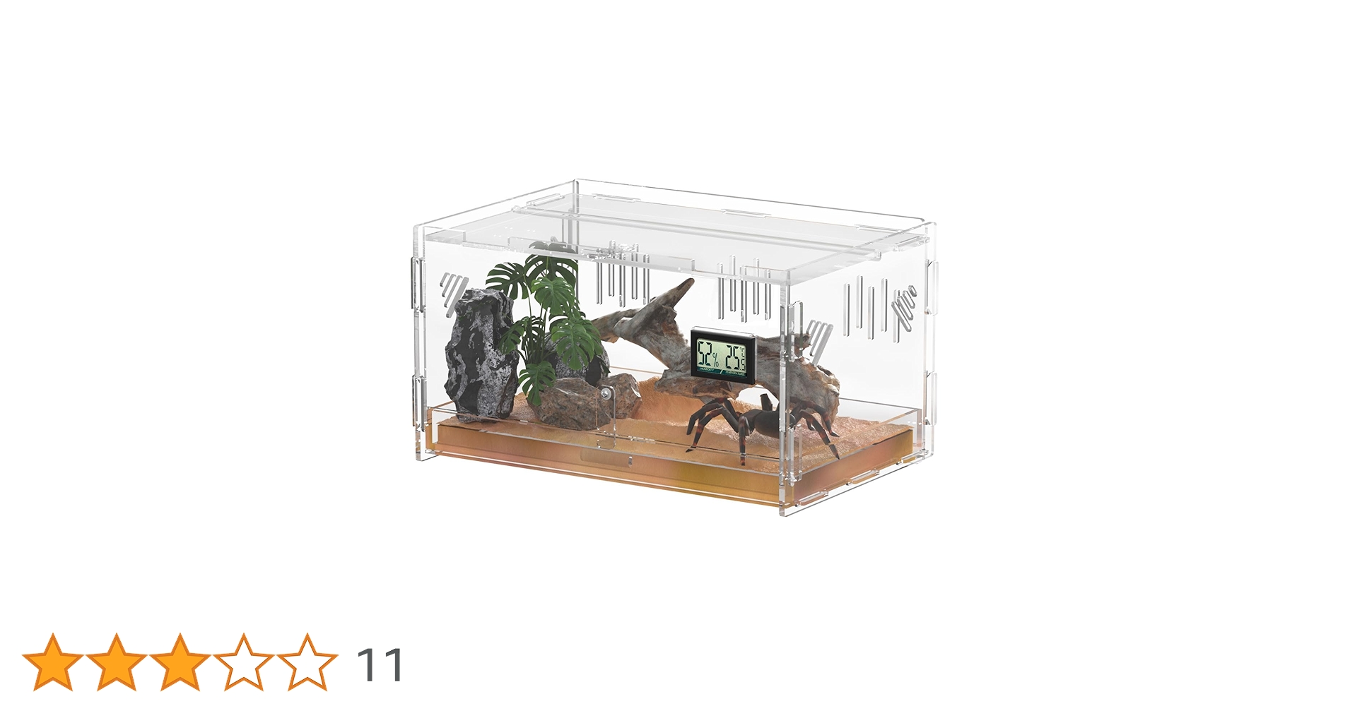 Amazon | トカゲ ケージ 爬虫類 ケージ 飼育ケース 温度湿度計付き