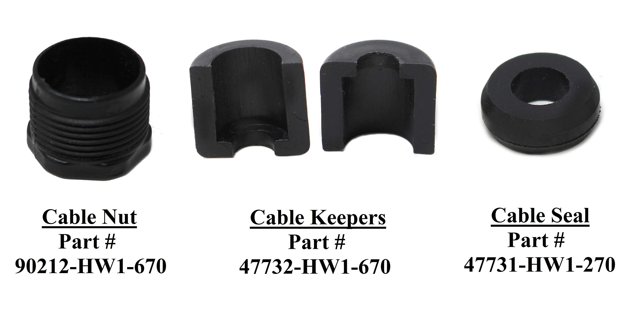 JSP Manufacturing Plastic Reverse Cable Lock Nut Repair Kit