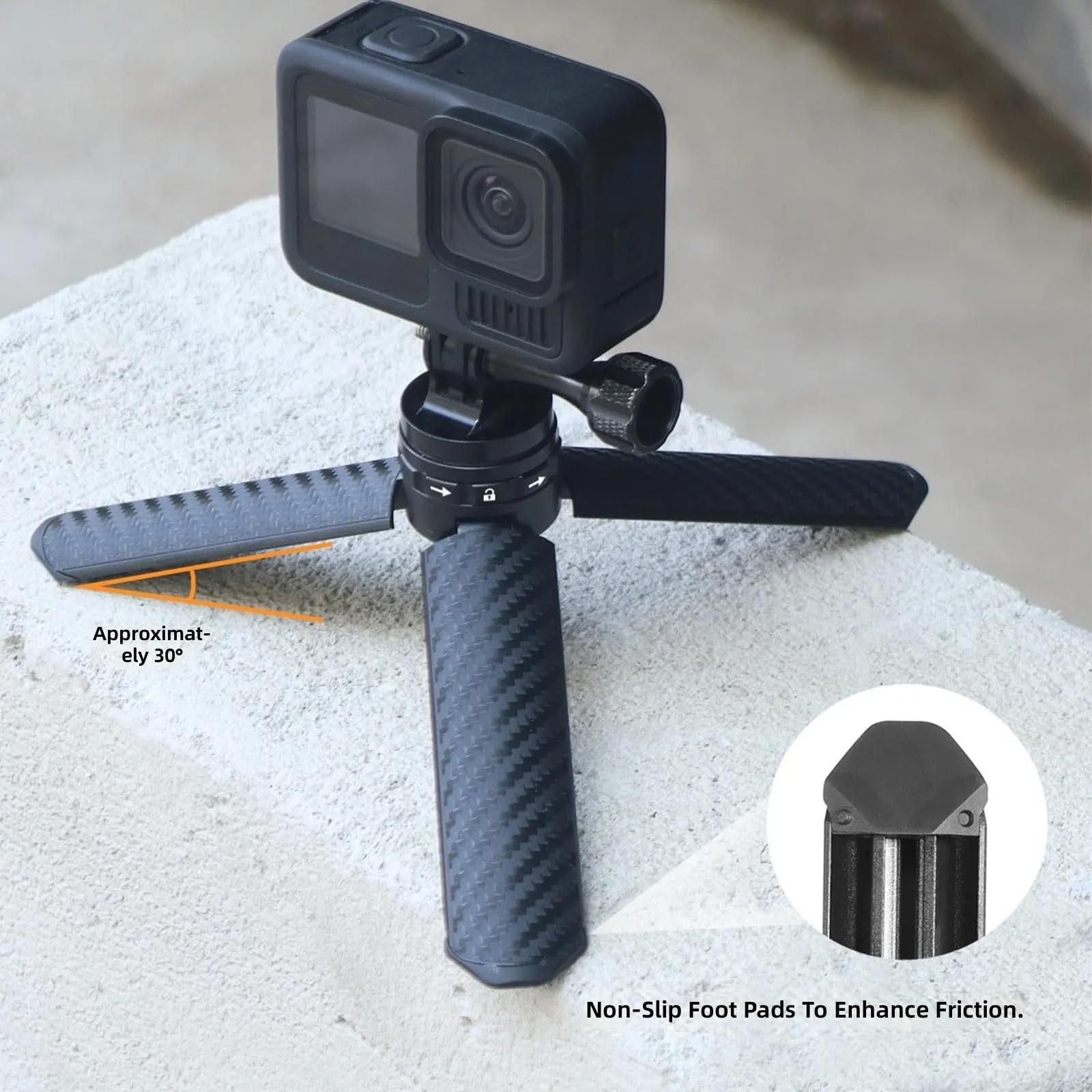 Trípode plegable en miniatura para teléfono con rotación de 360 grados para estabilidad en cualquier superficie para soporte de liberación de transmisión en vivo