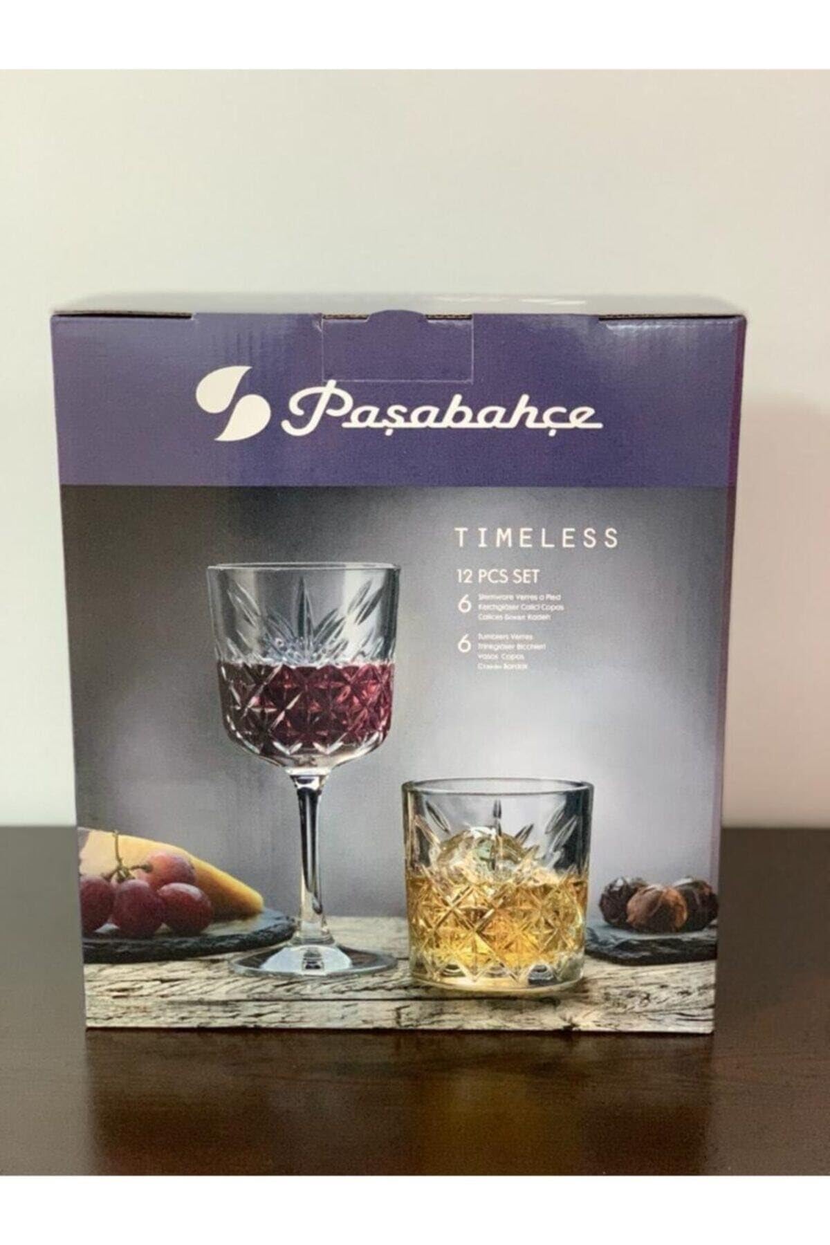 Pasabahce, Timeless 70750, 12-teiliges Set, Gläser und Gläser, Glas