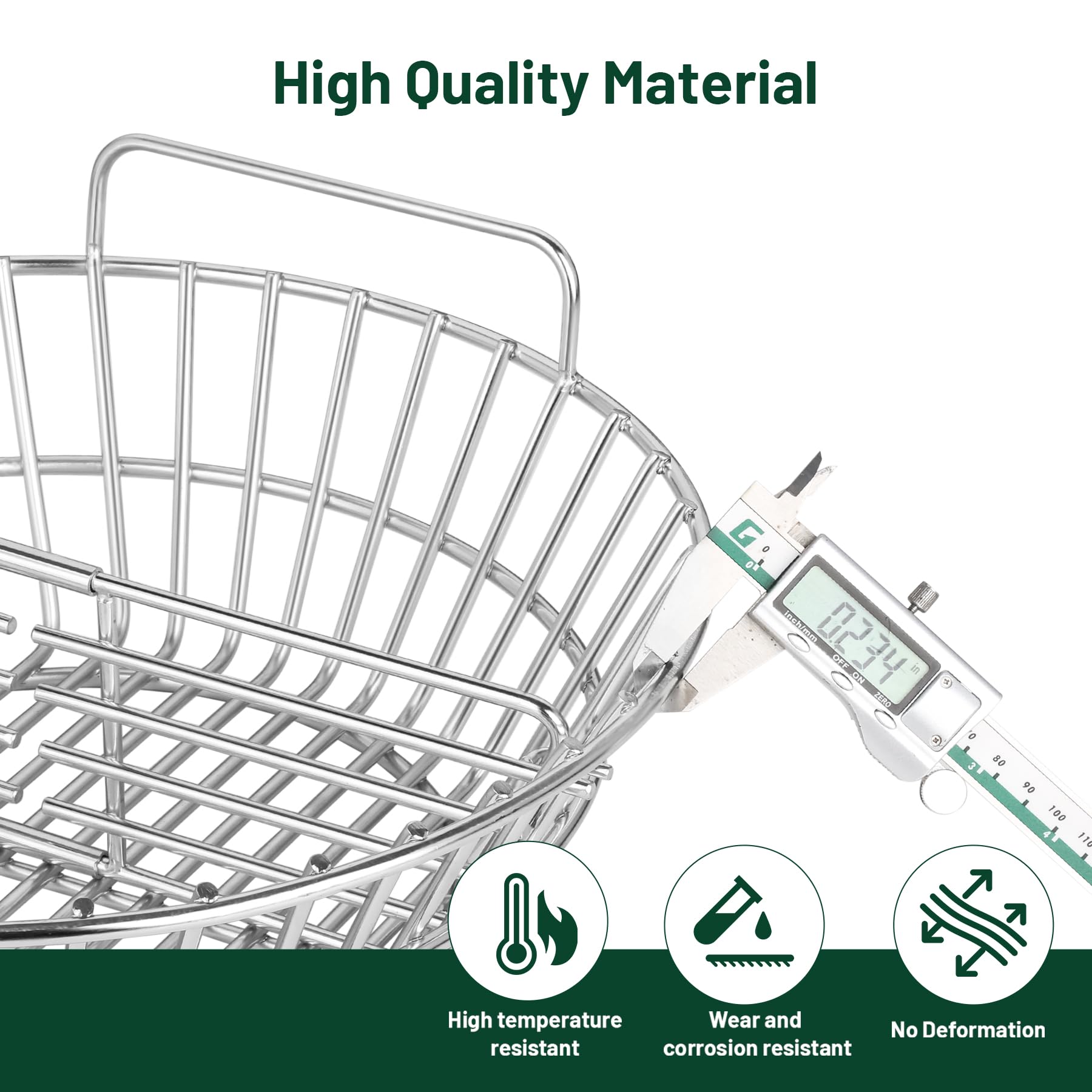 Big Green Egg Charcoal Basket - Stainless Steel -4