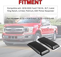Vista 2 de 2 protectores de parachoques delantero F150 compatibles con Ford F-150 2018 2019 2020 Reemplazo # JL3Z17E810AB para el lado delantero izquierdo