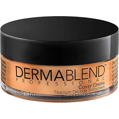 Dermablend Cover Crème Full Coverage Foundation Makeup, Hydrating Cream Concealer for Dark Circles and Blemishes, Maximum Coverage with Mineral Sunscreen SPF 30, 1 OZ