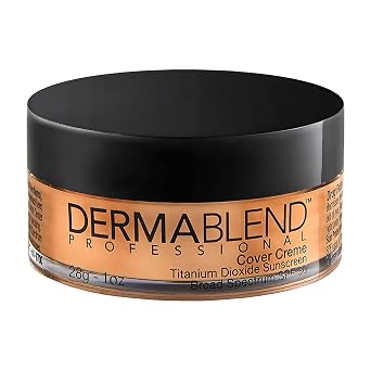 Dermablend Cover Creme Full Cover Foundation Makeup، Hydrating Cream Concealer for Dark Circles and Blemishes، Maximum Cover with Mineral Sunscreen SPF 30، 1 OZ