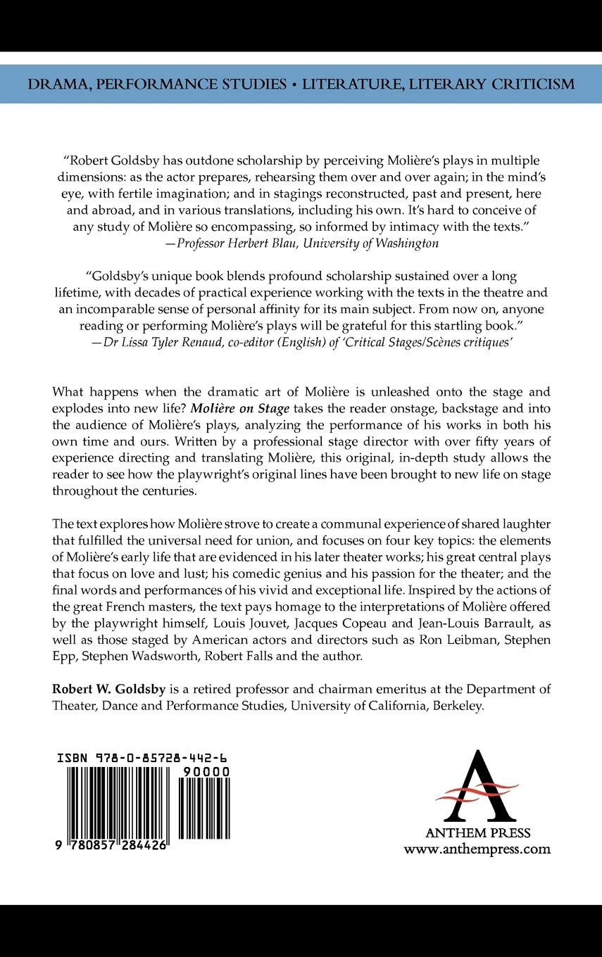 Molière on Stage: What’s So Funny? (Anthem Studies in Theatre and Performance)