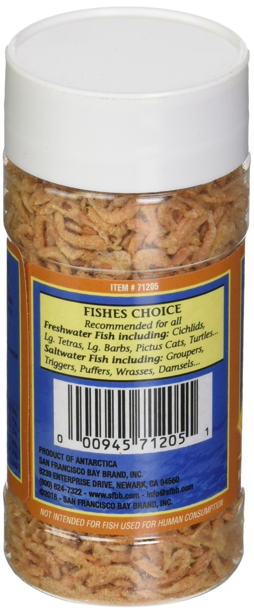 Bahía de San Francisco Marca asf71205 Freeze Dried plancton para Dulce y Agua Salada Peces, 14 mm