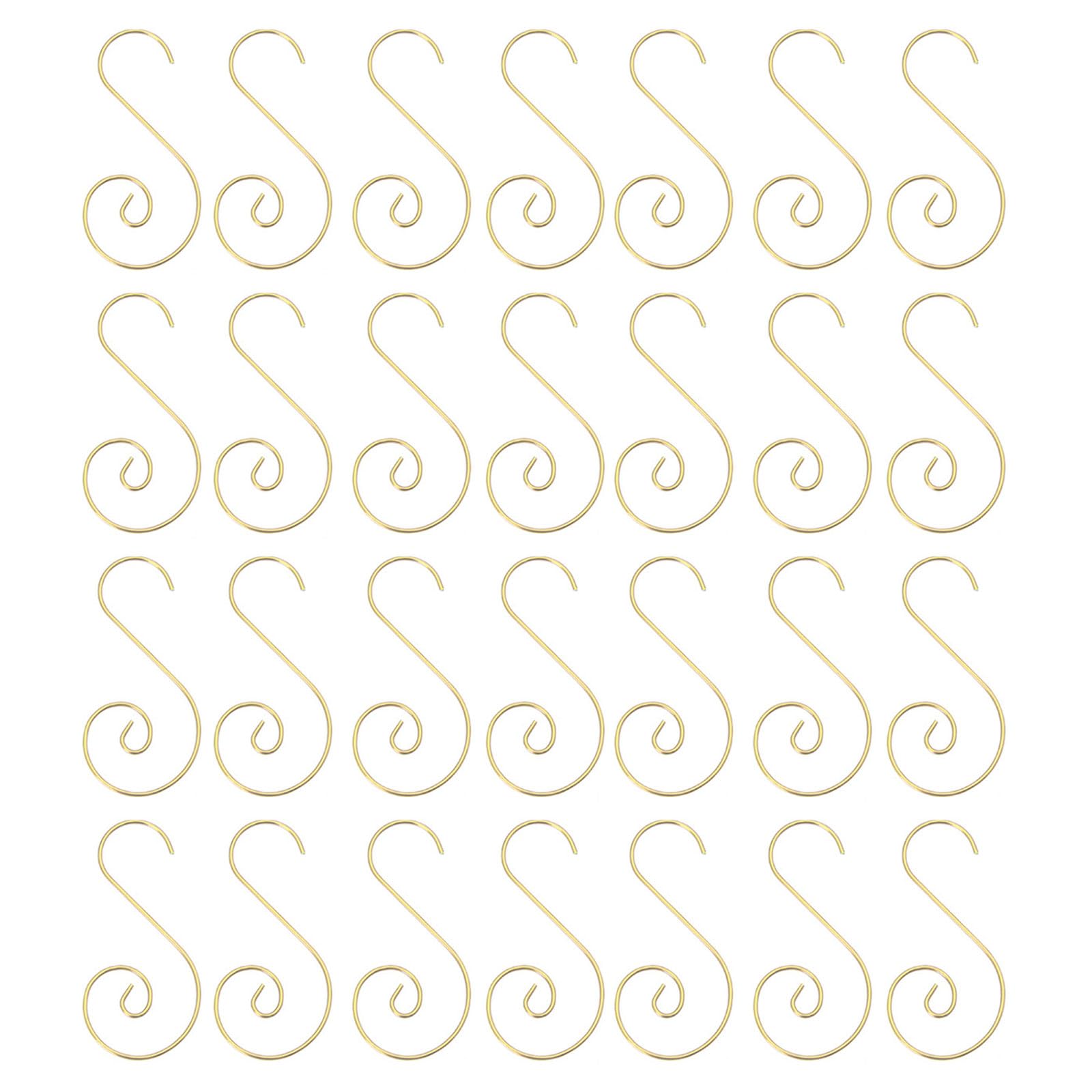 Nucelit 100Pcs Ornament Hangers Hanging Hooks for Christmas Tree Decoration with Organizing Box Stocking Hook Decorative Ornament Hooks