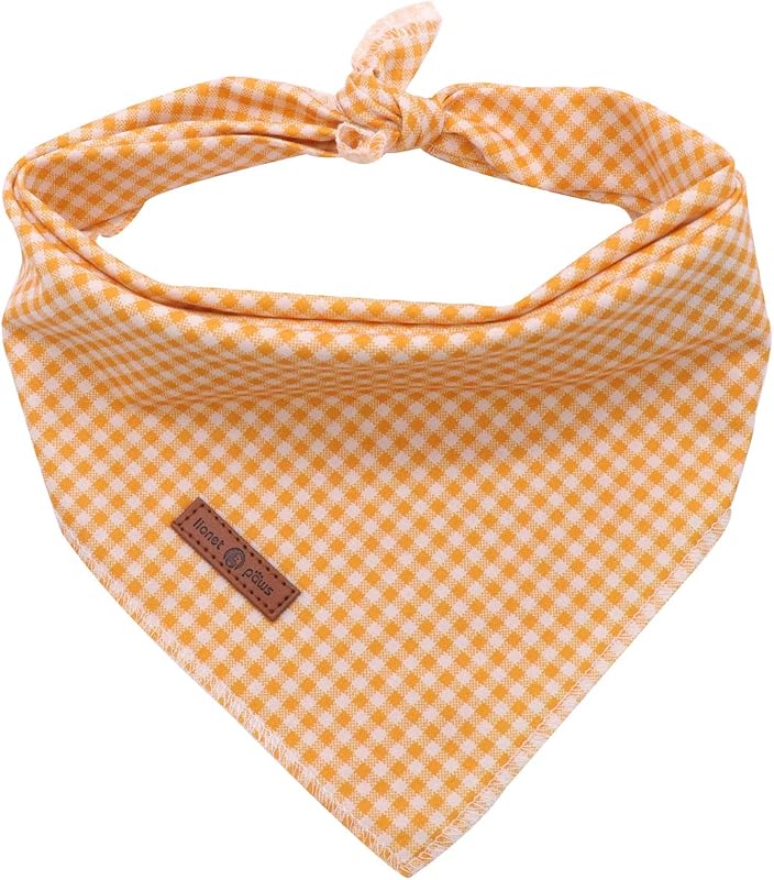 Bandana Triangular de Algodão para Cães e Gatos Lionet Paws – Tamanho S ou L