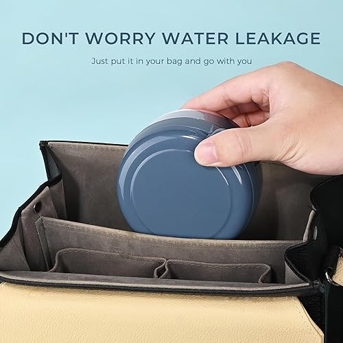 Miniatura 5 de Estuche de dentadura postiza, taza de baño a prueba de fugas, vasos para remojo de dentaduras postizas, retenedores, estuche de almacenamiento de