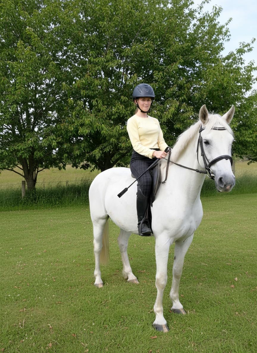 Leather Riding Crop for Horse Riding Show-Jumping Race Whip Equestrian