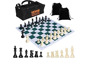 VEVOR Tournament Chess Set: Perfect for Beginner Chess Enthusiasts