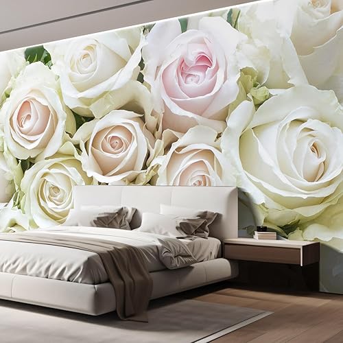 Miniatura 4 de wall26 - Mural de papel pintado para pared, elegante, autoadhesivo, de gran tamaño, removible, con diseño floral de rosas