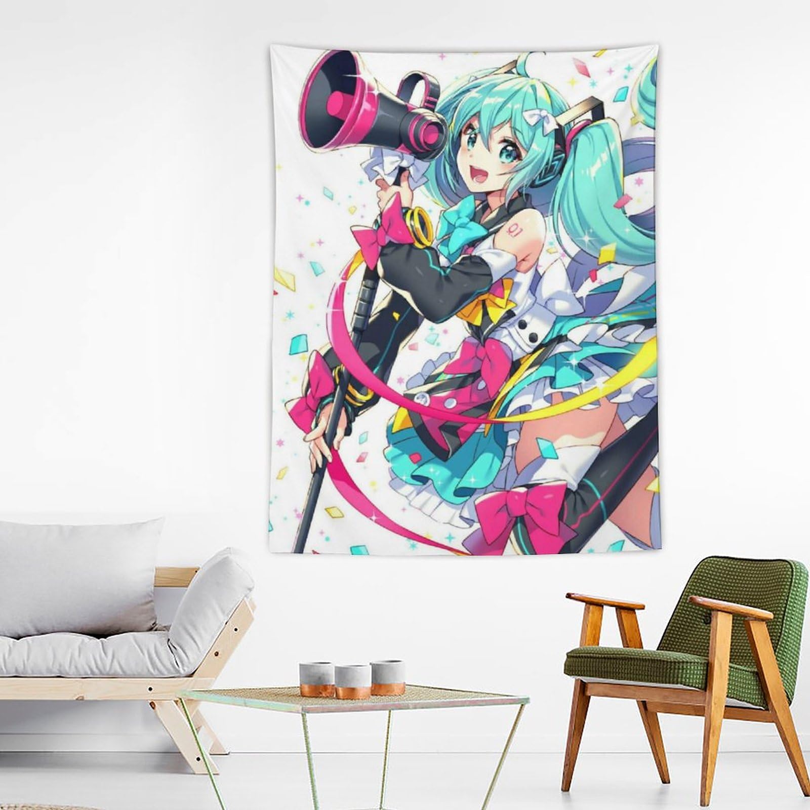 Amazon.co.jp: 初音ミク タペストリー ポスターインテリア 壁掛け用 
