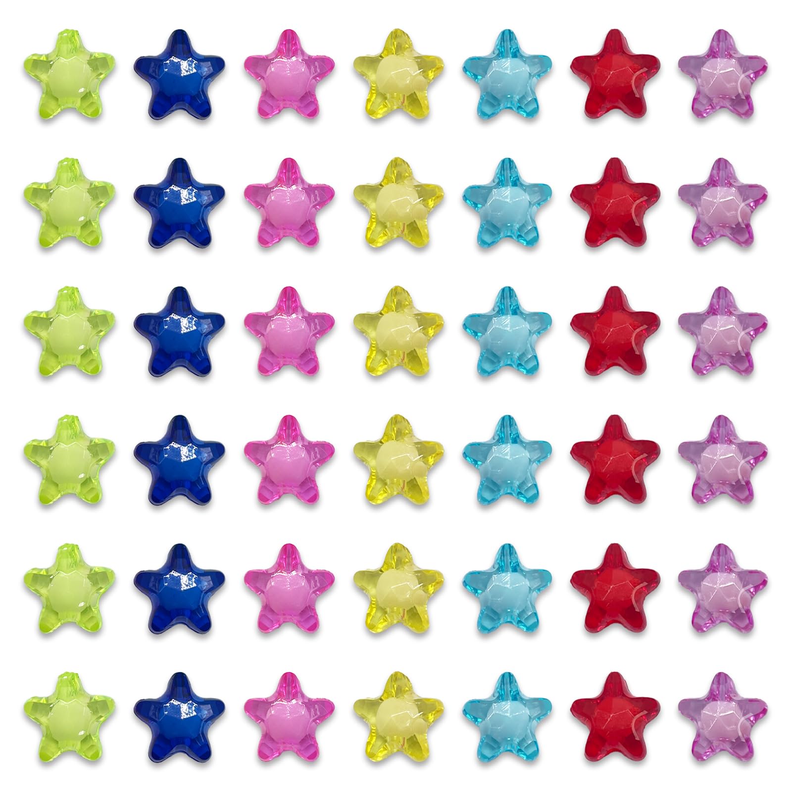 Amazon.co.jp: ファイニエ ビーズ 星 11mm 200個 スター ぷっくり星型