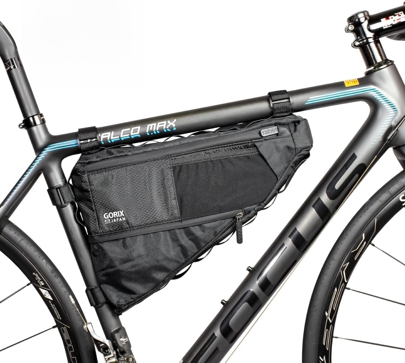 GORIX Bike Triangle Bag Frame Bag Top Tube Bag Expandable 3.5L Waterproof Cycling Road Mountain Bicycle (GX-FB PELICAN)