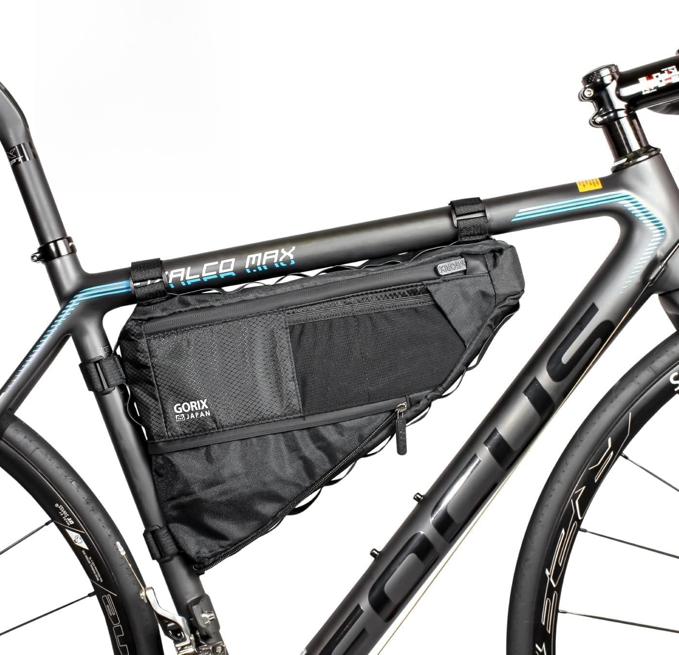 GORIX Sac de vélo triangulaire extensible 3,5 L étanche pour vélo de route VTT (GX-FB Pelican)