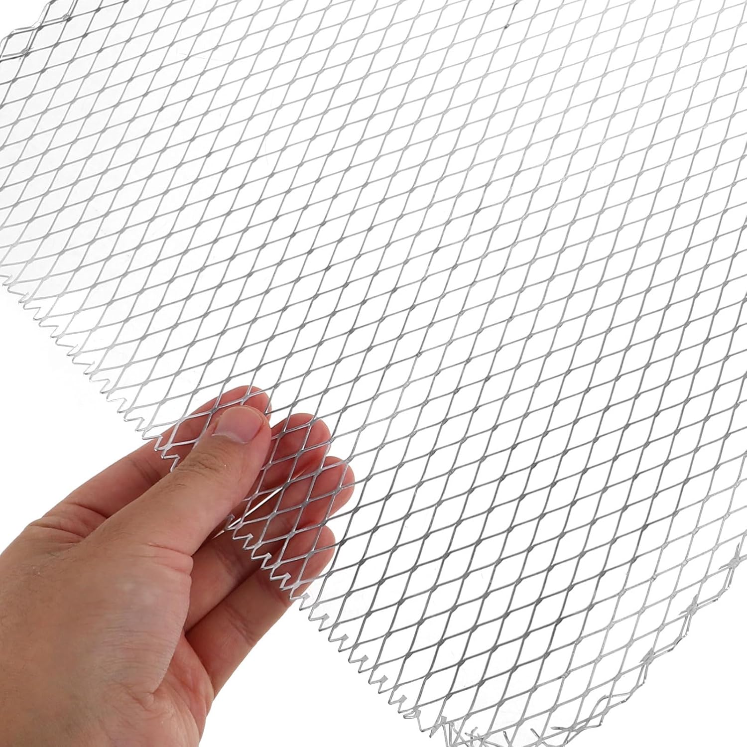 VICASKY Disposable Aluminum BBQ Grill Mesh Tray 10pcs Outdoor Grilling Accessories for Barbecue Cooking for BBQ Parties and Family Gatherings