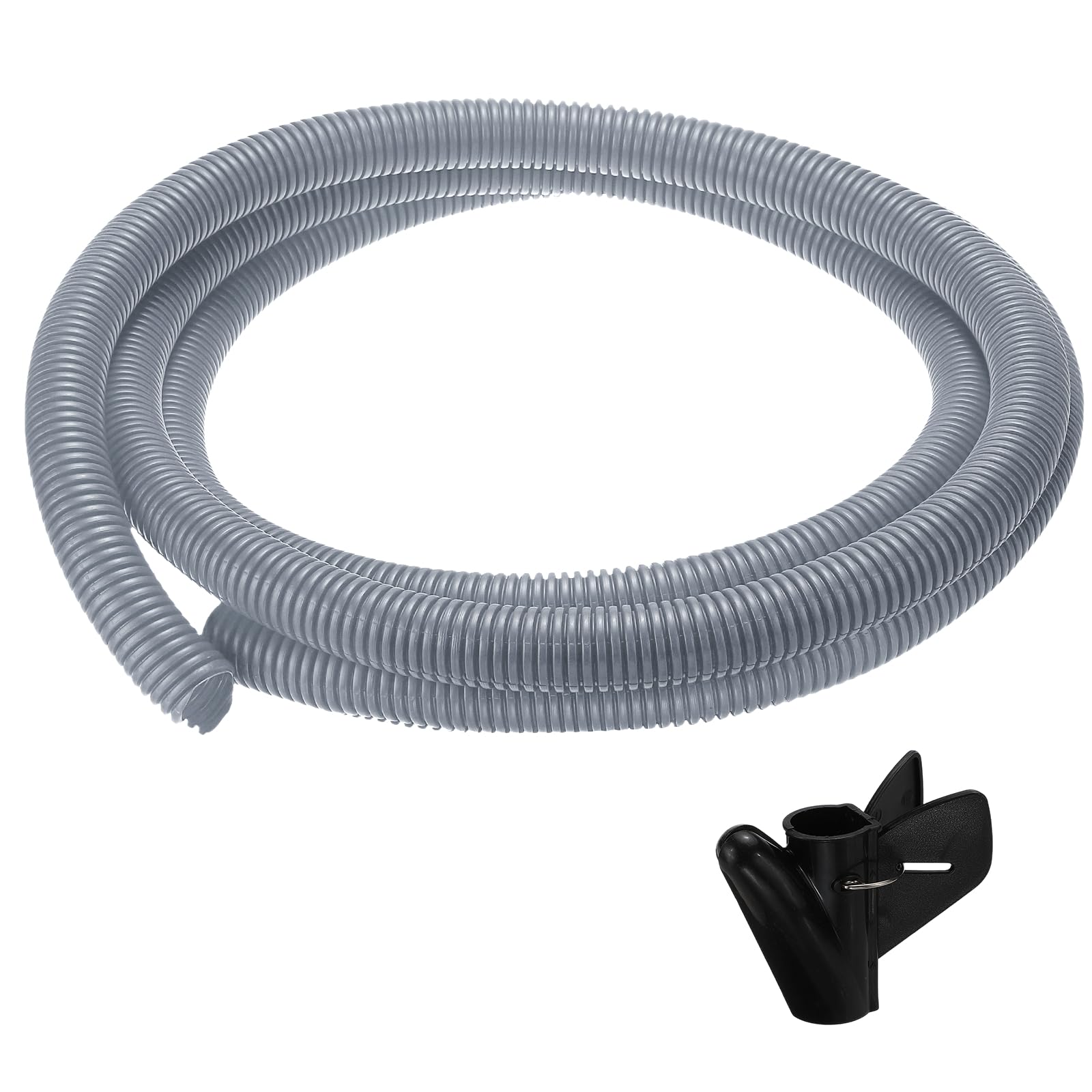 sourcing map Split Wire Loom Tubing 1"(23mm) ID 10FT(3.0m) with Installation Tool, Heat & Cold Resistant -40F to 257F Plastic Flexible Conduit Cord Protector for Electrical Wires Cable, Gray