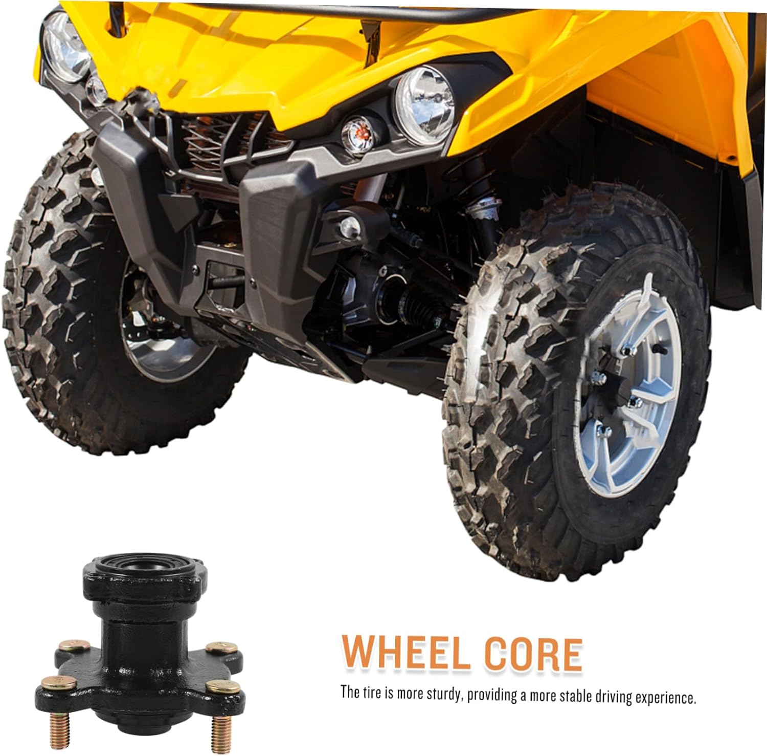 Accessory Atv Wheel Rim Hub 88mm Bore 4 Holes 15mm Black High-strength Easy to Install Atv Compatible