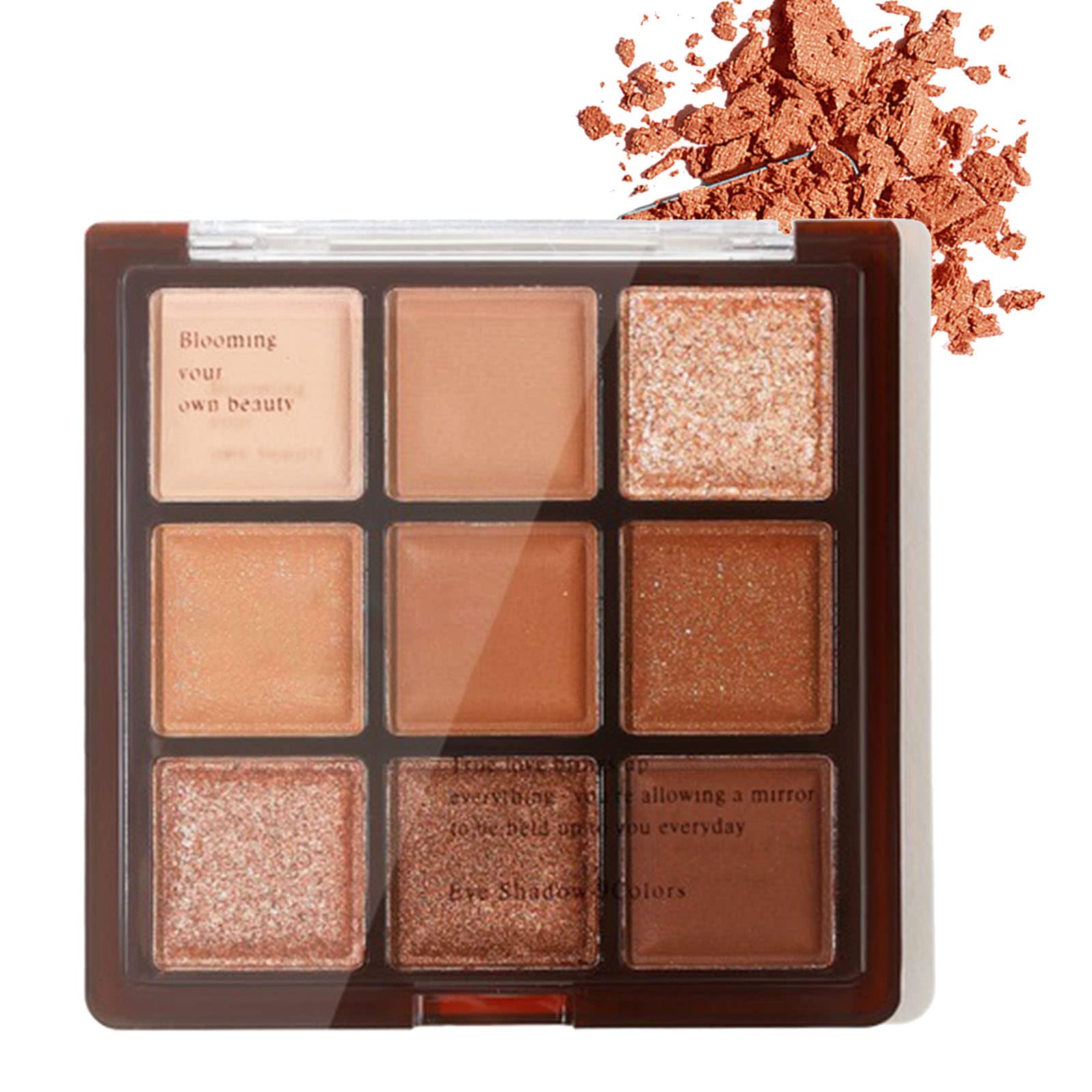 HERBENJOY Eyeshadow Palette, Chocolates Nude Eyeshadow Long Lasting Eye Shadow Pallets For Women, Matte And Shimmer Highly Pigmented Blendable Natural Look Eye Shadow Travel Size Eye Make Up Palette