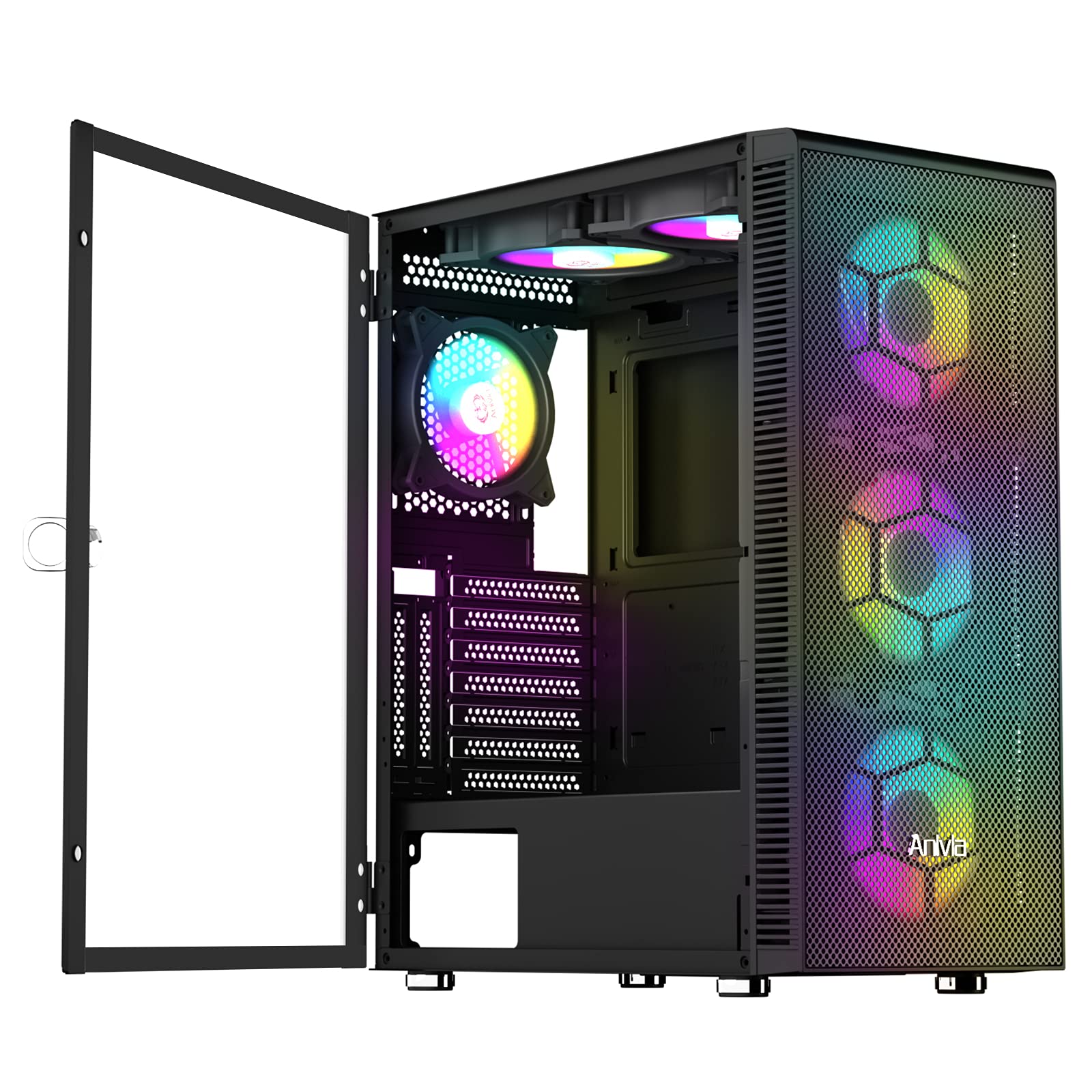 Buy Anivia ATX MidTower PC Gaming Case, PreInstalled 6PCS Rainbow LED