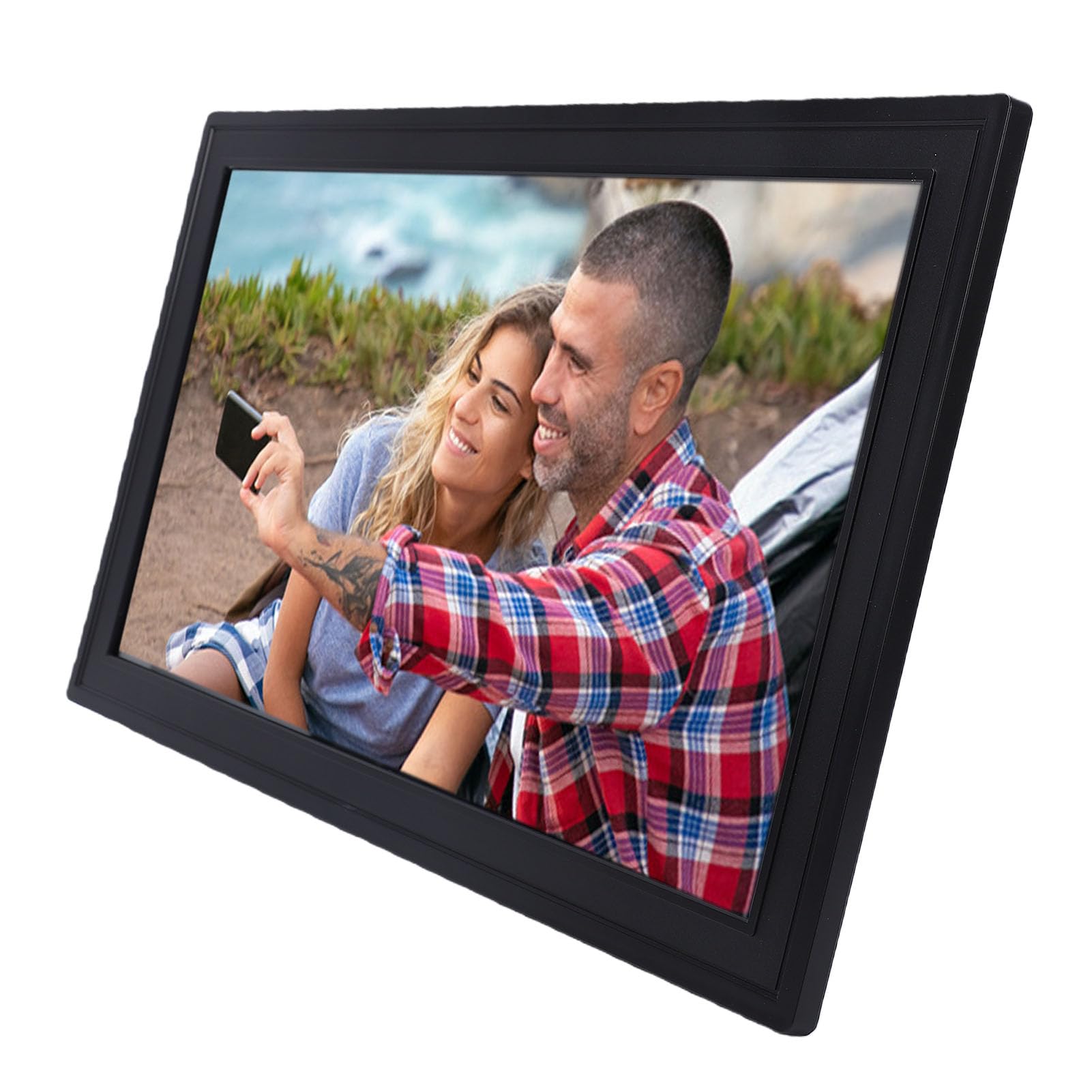 Cuifati Calendario Digital de 18,5 Pulgadas, Organizador Familiar WiFi con Pantalla Táctil, Planificador de Pared Inteligente para Sincronización, Plan de Comidas, Seguimiento de Tareas (Enchufe de