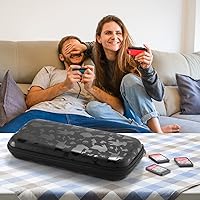Vista 8 de Bheddi Switch Carrying Case fits SwitchSwitch OLED - Hard Shell Protective Portable Travel Carry Case with 10 Game Card Slots and 2 Tempered Glass