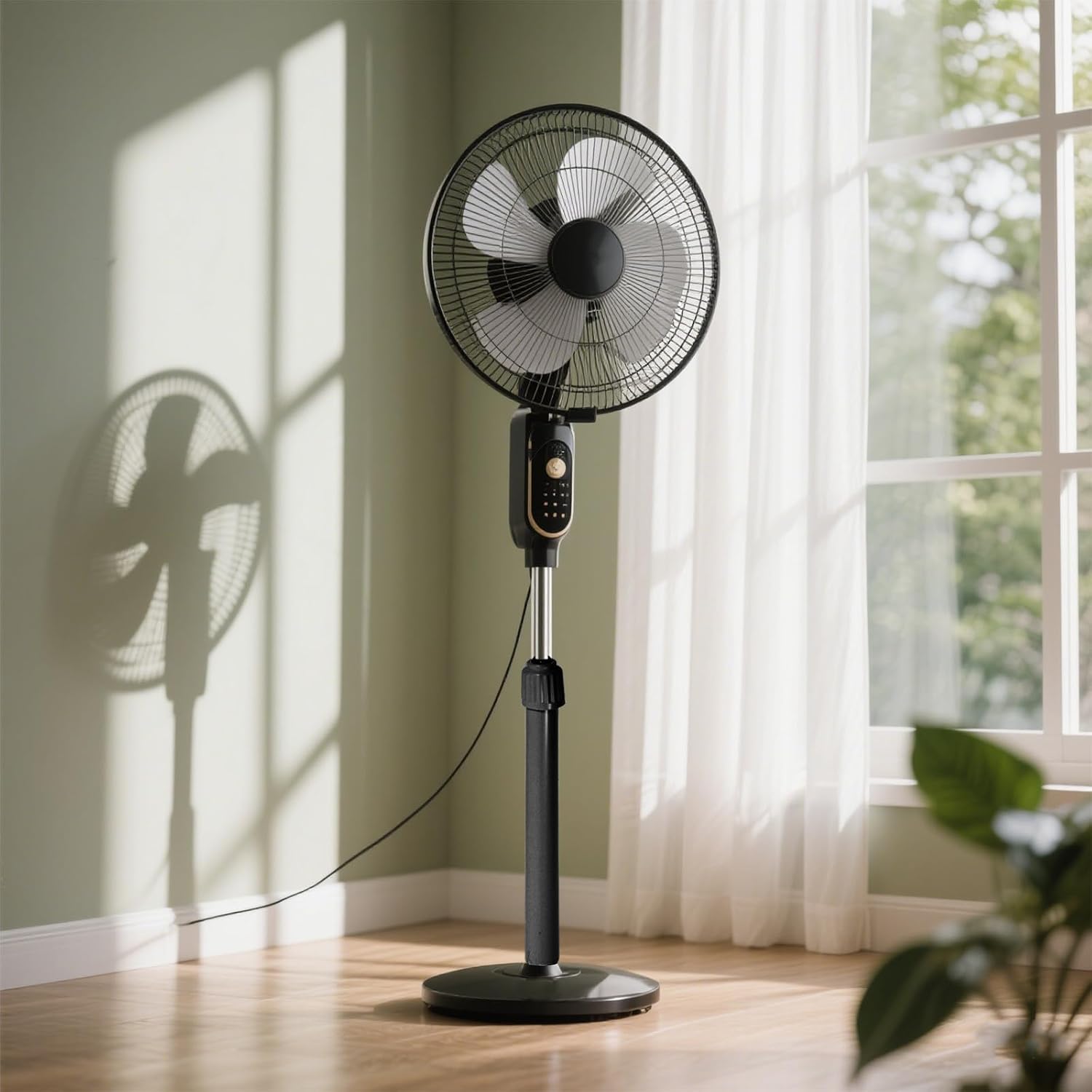 Floor Fan Pedestal Extension Rod, Stainless Steel Support Pole for Stand