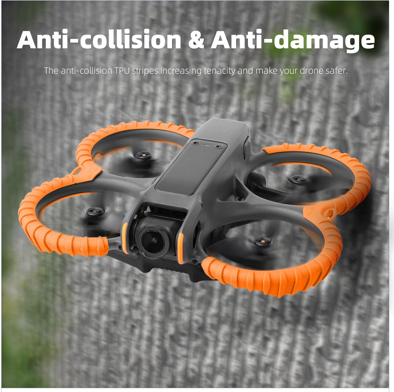 Propeller Guard Protector Bumper Ring With Back Protective Plate Cover for DJI Avata 2 Drone Anti-Collision Accessories(Red)