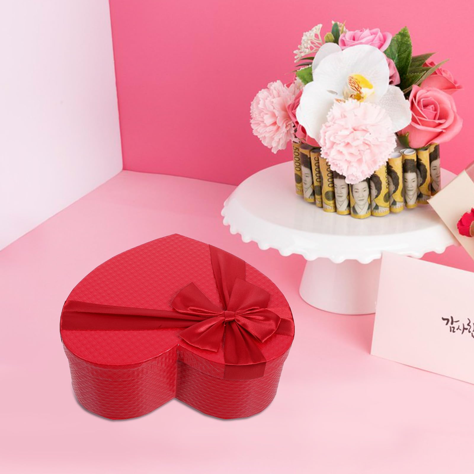 Beaupretty Geschenkbox Herzform 9X7.9X3.5 Zoll Hochzeit Verpackung Box Aufbewahrungsbox Für Brautgeschenke Und Süßigkeiten Hochzeit Dekoration Geburtstag Party