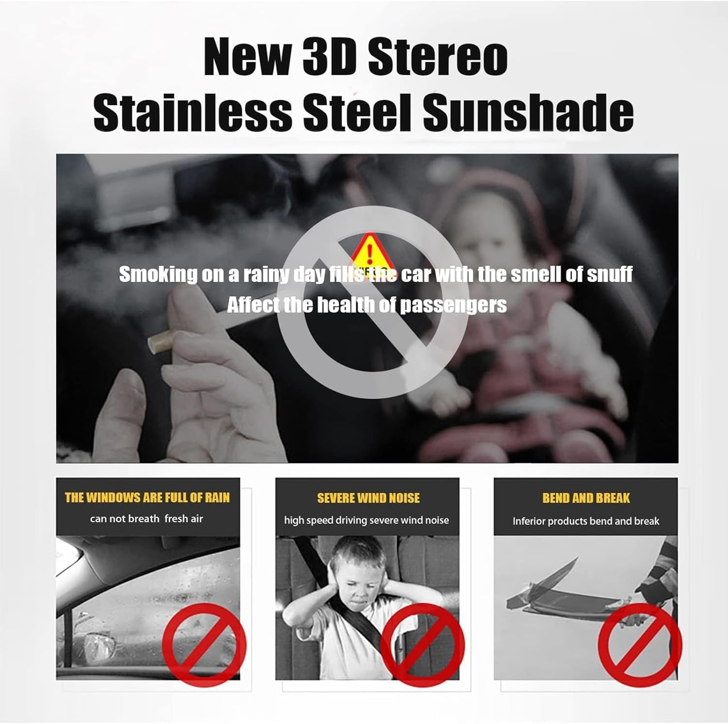 Car Wind Deflectors for Cadillac XT5 2016-2020, Car Window Rain Guard Shied Deflectors Sun Visors Accessories,4pcs