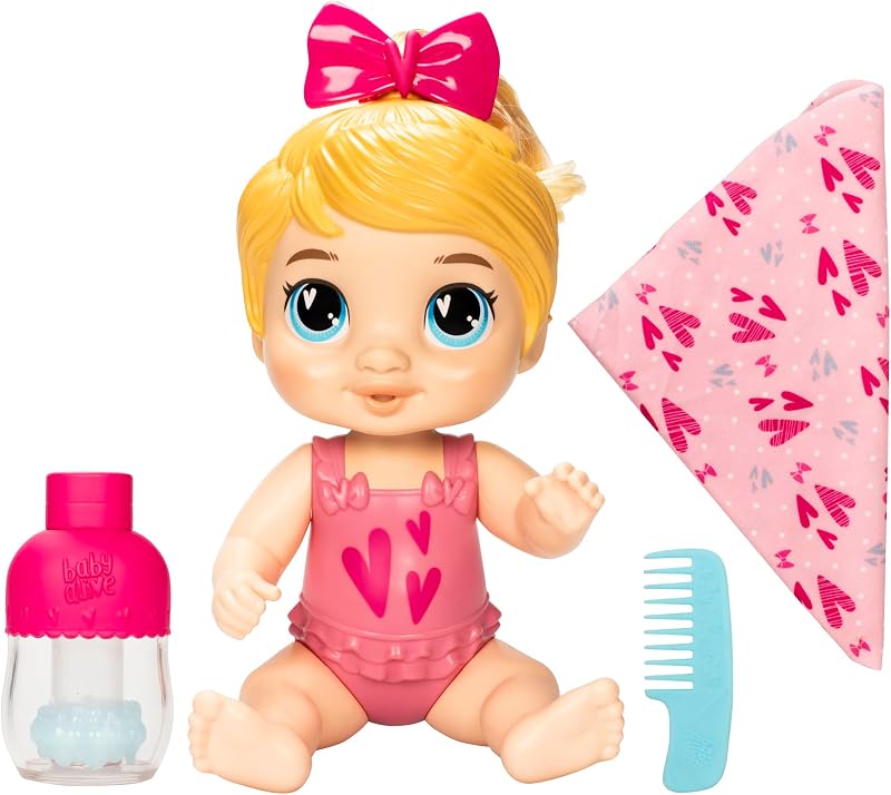 Shampoo Snuggle Harper Hugs Blonde Hair Juego de muñeca de agua de 11 pulgadas, juguetes para niñas y niños de 3 años en adelante