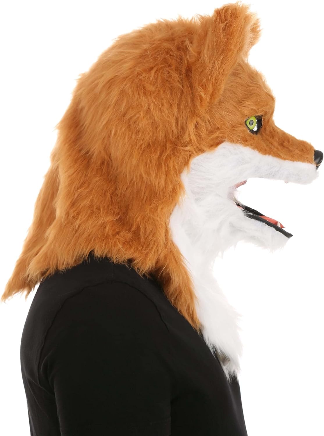 Mouth Mover Realistic Fox Mask - Moves with Wearer's Jaw, Faux Fur & Sculpted Ears