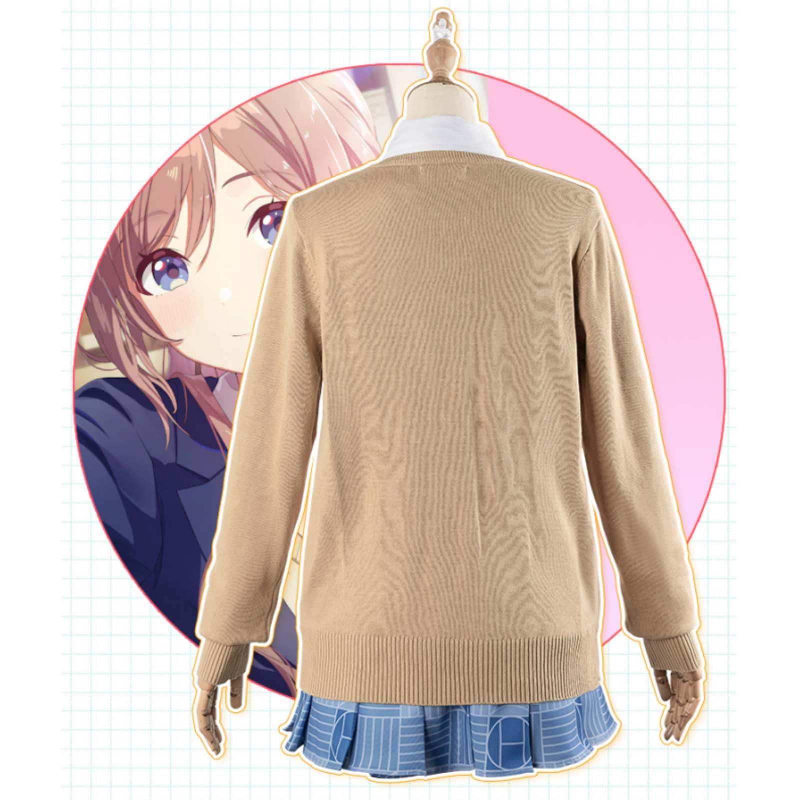 Amazon.co.jp: 姫崎莉波 コスプレ衣装セット 全小物付 制服 ウィッグ
