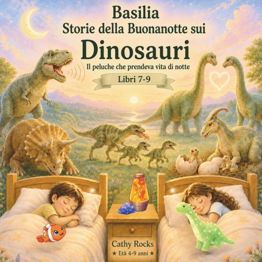 Basilia – Storie della Buonanotte sui Dinosauri: Trilogia 3 - Libri 7-9