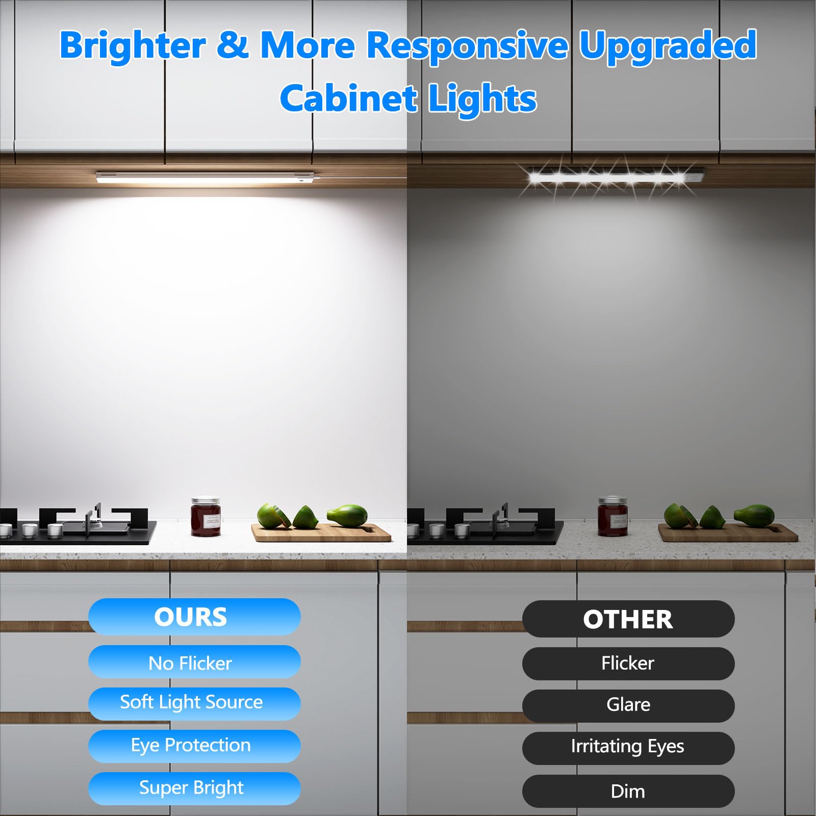 Luci LED Sottopensile A Batteria - 6 Pezzi Con Telecomando - 16 Colori E Timer - Foto 13