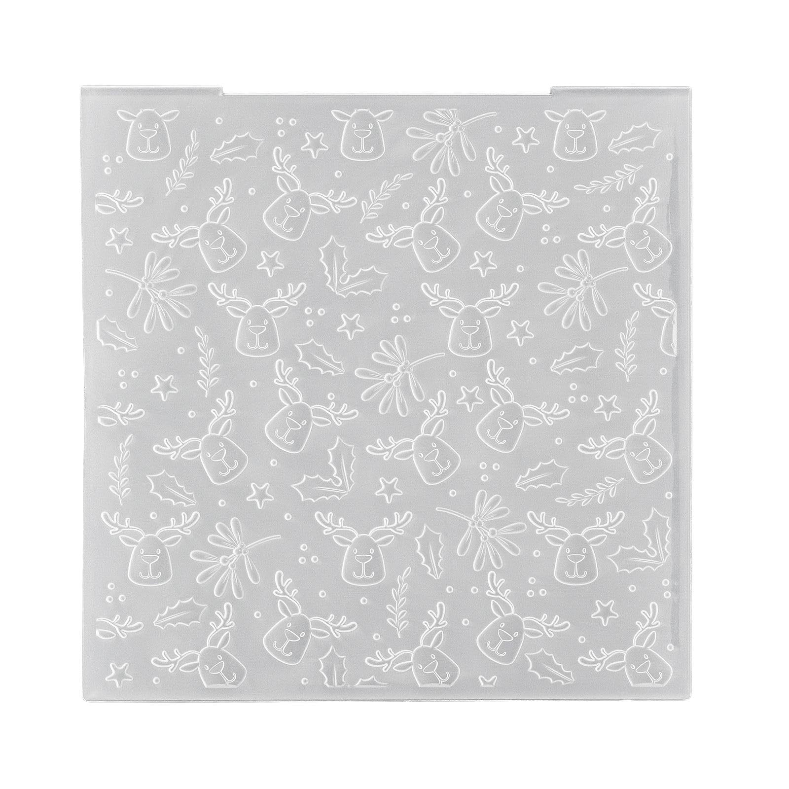 Nellie's Choice Gray 3D Embossing Folder - Moose 5.9 X 5.9" - Card Making Supplies For Journaling, Scrapbooking And Paper Crafts,