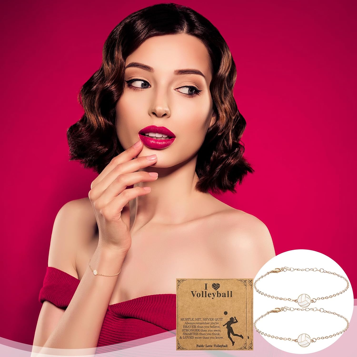 Basketball Volleyball Softball Soccer Bracelet Gifts Senior Night Gift Volleyball Softball Soccer Party Favor Sport Team Gift for Teen Player - Image 4