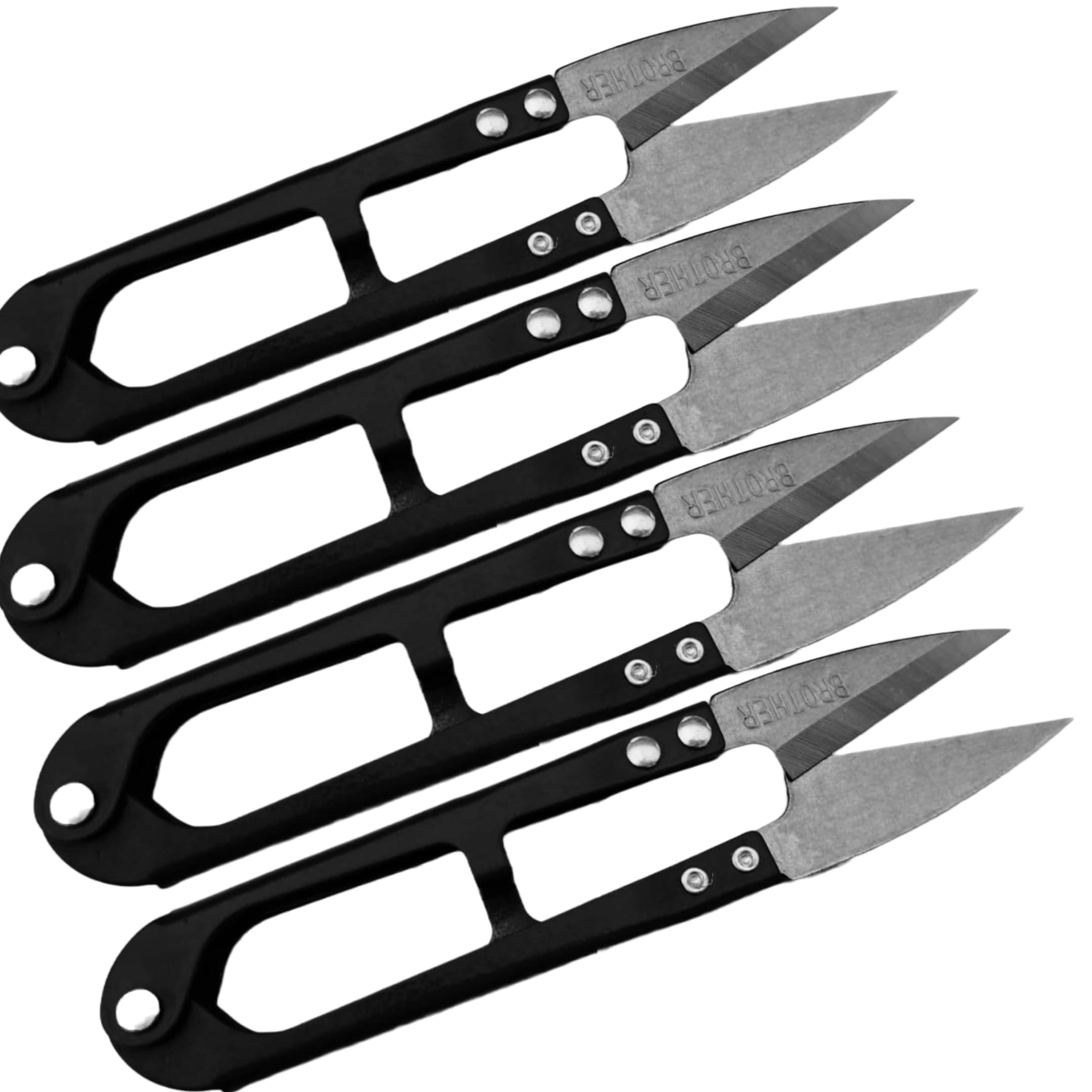 Carpet Tufting Cutter, Cut Pile Carpet Weaving Cutter, Hand-Held Industrial Tufting Cutter Rug Making Yarn Cutter Tools,All Yarn Cutter(Black 4 PCS)