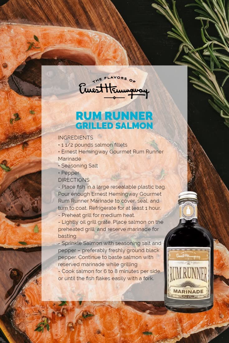 Flavors Of Ernest Hemingway, the Rum Runner Marinade, 12.7 Ozs, 2 Pack - No MSG, No HFCS…