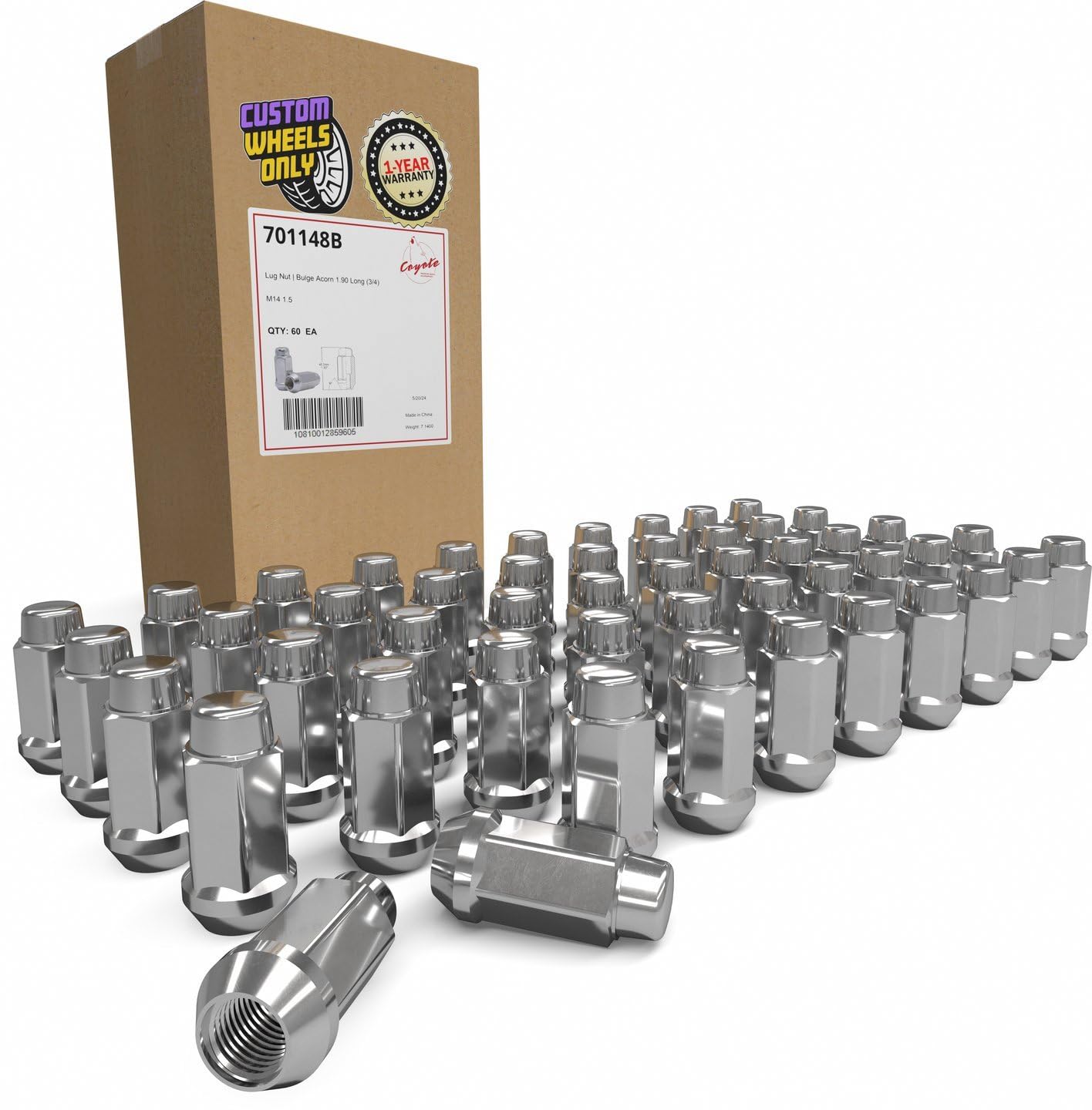 Amazon.com: Wheel Accessories Parts 24 Pcs M14x1.5 14x1.5 Thread 
