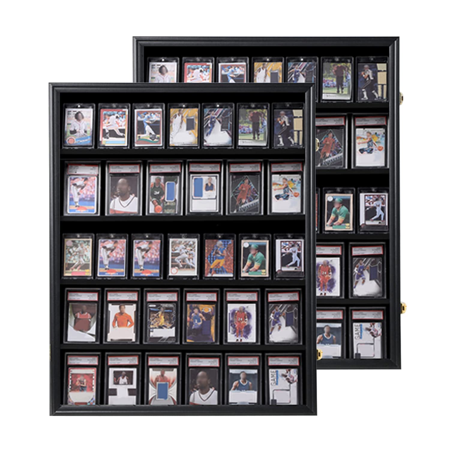 KCRasan 2 Pack 35 Graded Sports Card Display Frame Baseball Card