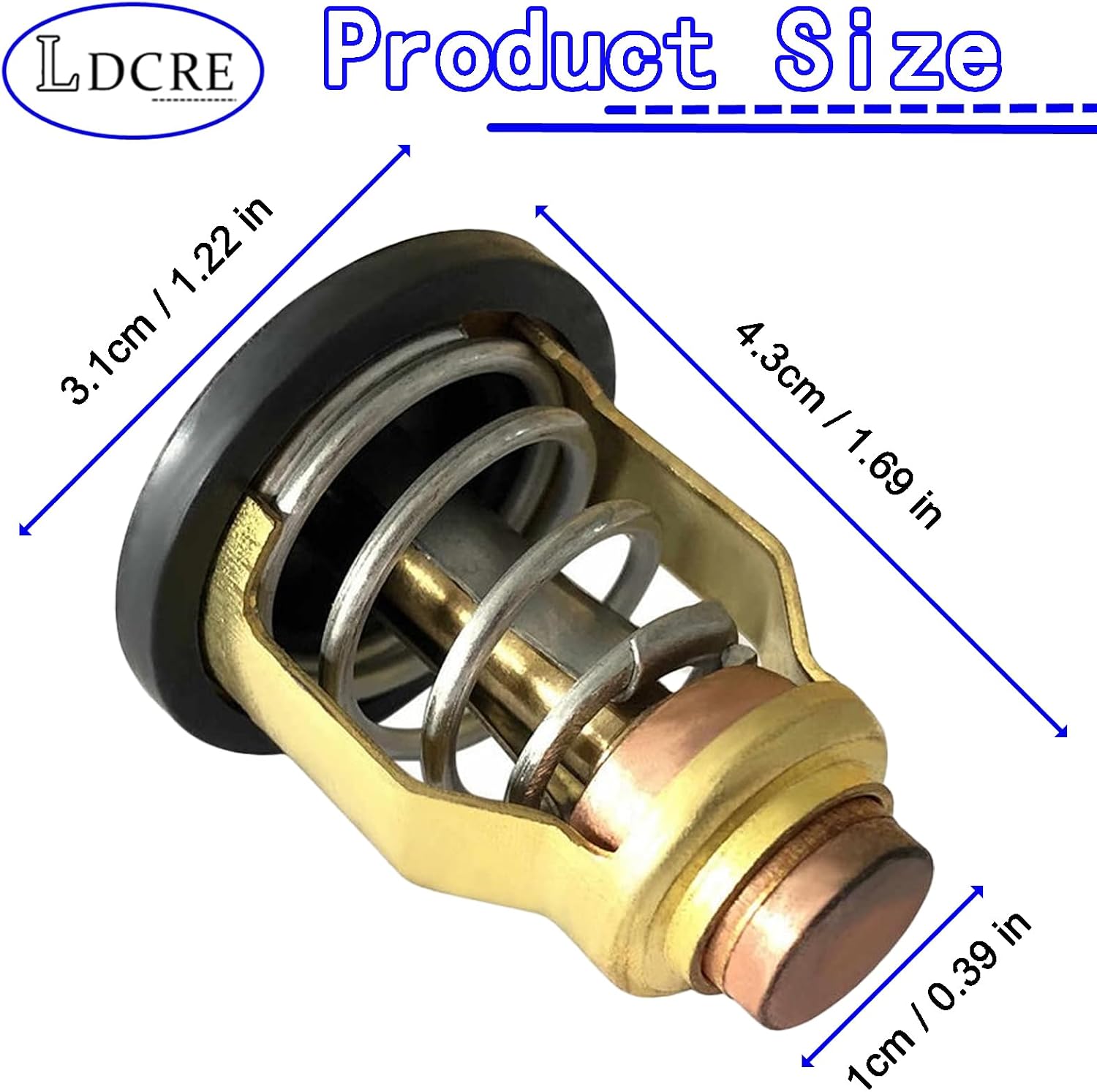 2PCS Thermostat 60°C/140°F Compatible with Yamaha Outboard Engines F75 F80 F90 F100 F150 F200 F225 F250 VF200 VF250, Suzuki Boat DF70 DF80 DF90 DF100 DF200 DF225, Replaces 67F-12411-01, 17670-90J00
