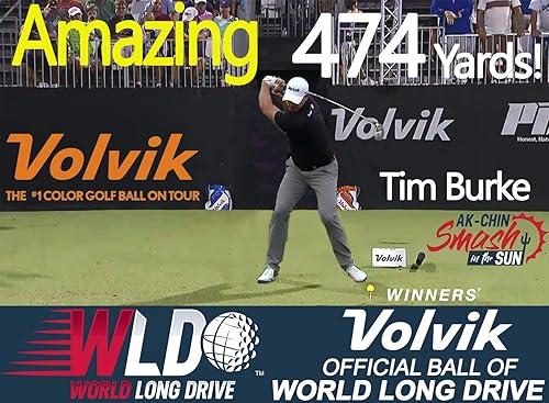 Miniatura 3 de Volvik Crystal Juego de 3 pelotas de golf de color premium, 4 docenas (48 bolas)