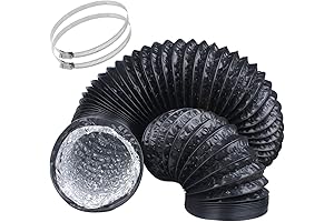 6 Inch Flexible Duct: Extendable Air Hose for HVAC, Dryer Vents, and More