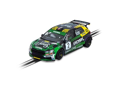 SCALEXTRIC - Vehículo de Carreras Classic - Coche Slot - Escala 1:32 (Skoda Fabia RS Rally2 - Nandu Jubany)