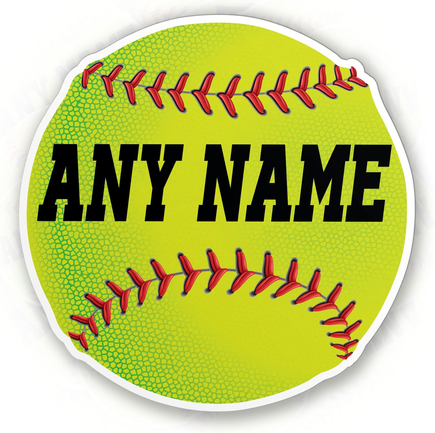 Custom Baseball Helmet Name Sticker for Team Personalized Name Baseball Softball Helmet Decal Stickers Die-Cut Waterproof Vinyl Sticker for Laptop Water Bottle Phone Case Cars Merchandise Decor Decal Stuff Gift Idea for Her Him Adults Kid (Softball Name)