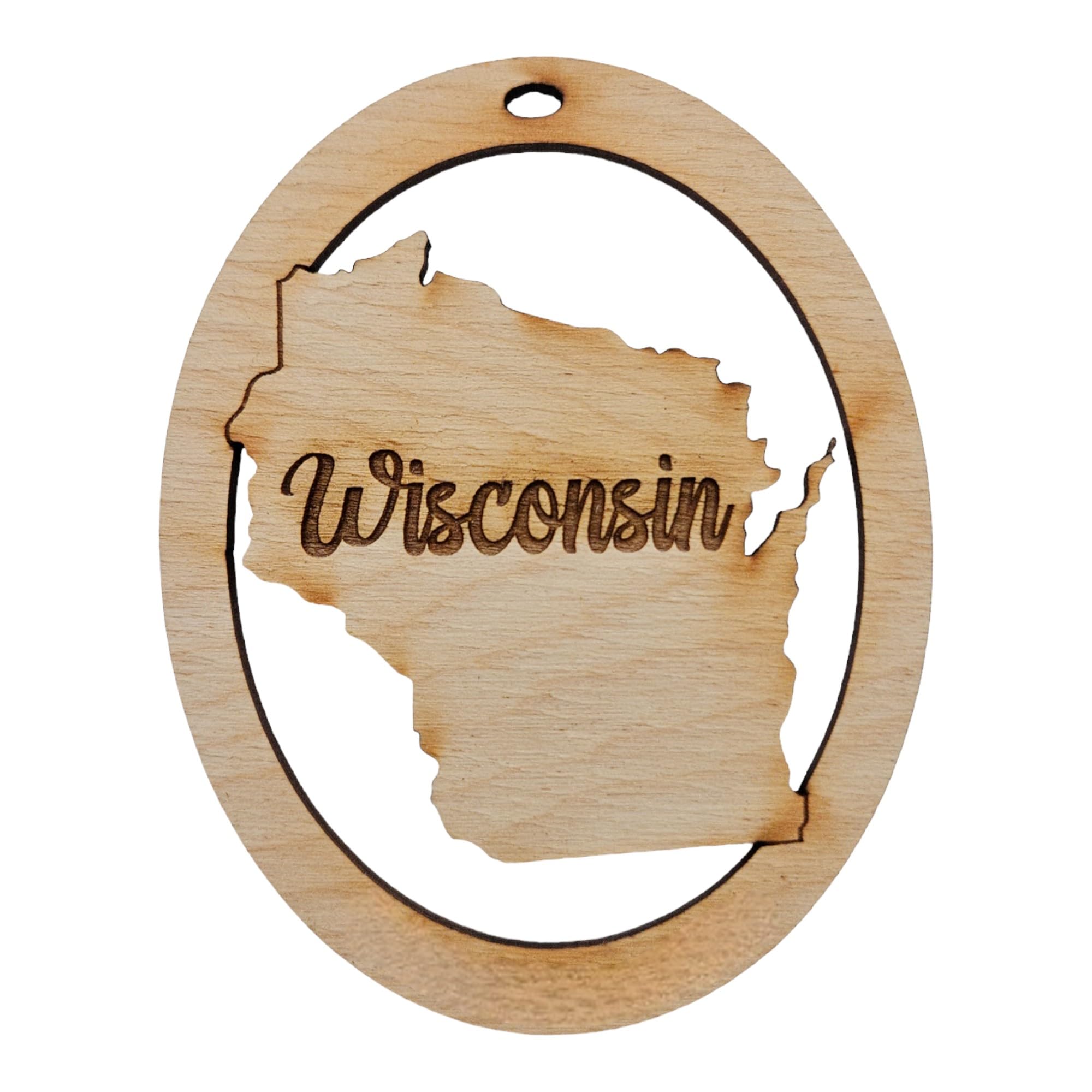 Wisconsin Ornament For Christmas Tree, Personalized State of Wisconsin Gifts and Souvenirs, Unique State Christmas Ornaments, Wisconsin Memorabilia