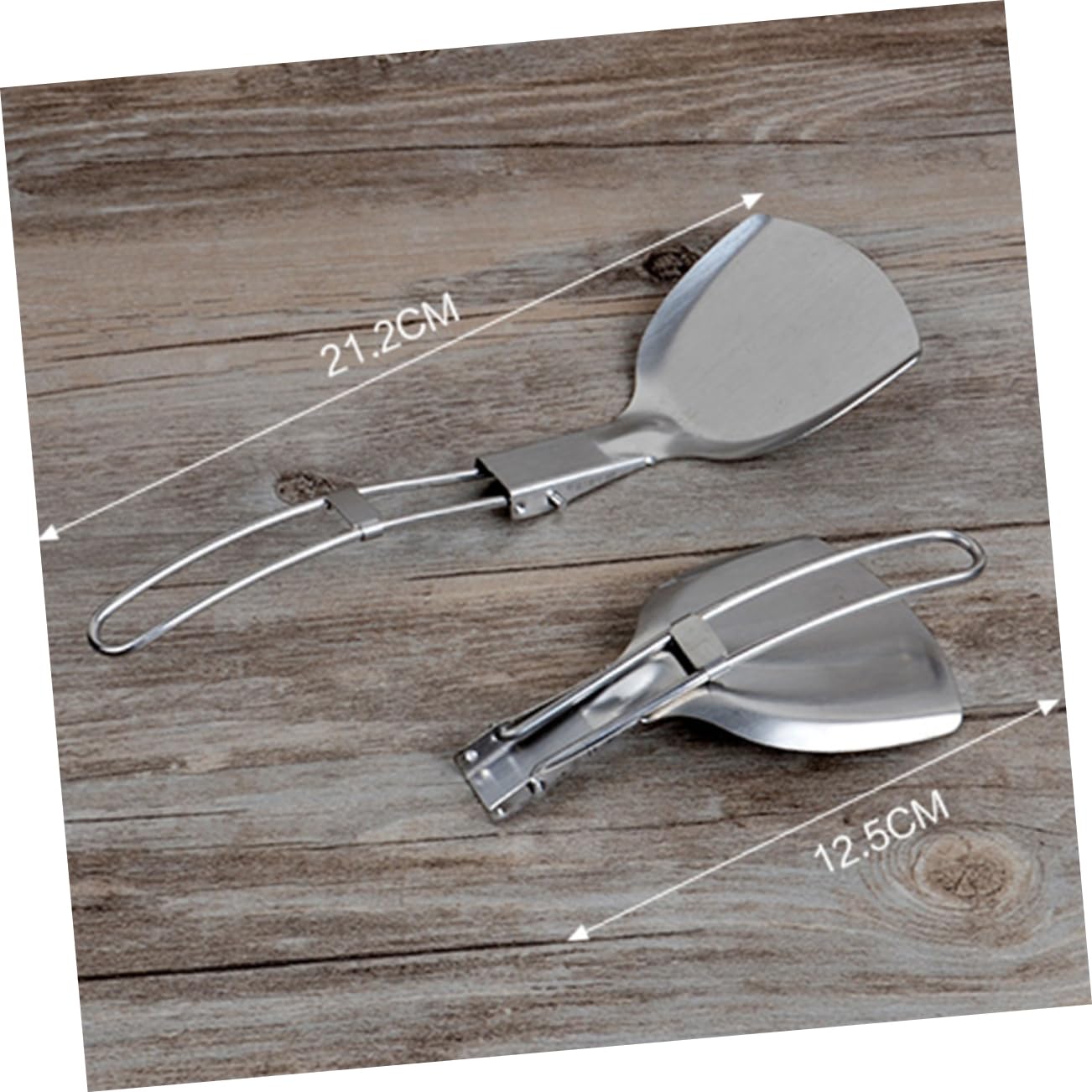 Ciieeo Camping Tool Set Picnic Utensils Stainless Steel Folding Spatula Kitchen Cooking Shovels