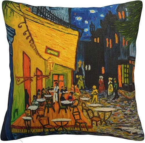 Funda de almohada cuadrada de Van Gogh de 18 x 18 pulgadas, para sofá, cama, decoración del hogar